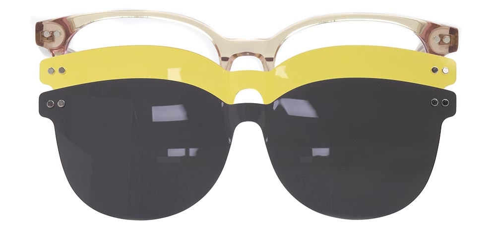 CARETTA CRTTA 7718-C.03 Clipon, Optik Genç Erkek,Kadın,Unisex Oval Çerçeveli Asetat - 1