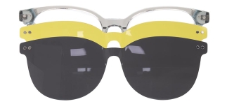 CARETTA CRTTA 7718-C.06 Clipon, Optik Genç Erkek,Kadın,Unisex Oval Çerçeveli Asetat 