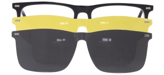 CARETTA CRTTA 7719-C.02 Clipon, Optik Genç Erkek Köşeli Çerçeveli Asetat 