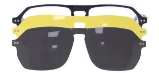 CARETTA CRTTA 7720-C.05 Clipon, Optik Genç Erkek,Kadın,Unisex Geometrik Çerçeveli Asetat 