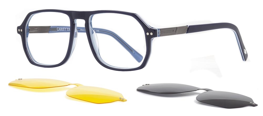 CARETTA CRTTA 7720-C.05 Clipon, Optik Genç Erkek,Kadın,Unisex Geometrik Çerçeveli Asetat - 2