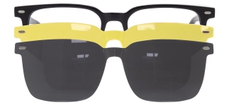 CARETTA CRTTA 7721-C.01 Clipon, Optik Genç Erkek Köşeli Çerçeveli Asetat 