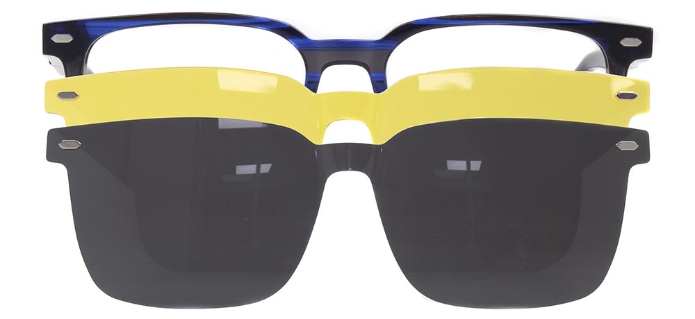 CARETTA CRTTA 7721-C.03 Clipon, Optik Genç Erkek Köşeli Çerçeveli Asetat - 1