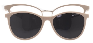 CARETTA CRTTA 7724-C.02 Clipon, Optik Genç Kadın Çekik Çerçeveli Metal 