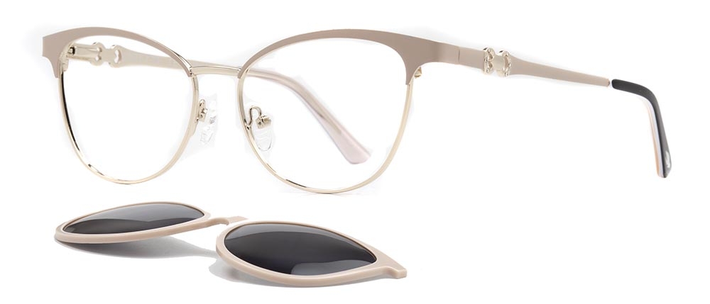 CARETTA CRTTA 7724-C.02 Clipon, Optik Genç Kadın Çekik Çerçeveli Metal - 2