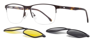 CARETTA CRTTA 7727-C.05 Clipon, Optik Genç Erkek Köşeli Yarım Çerçeveli Metal - CARETTA (1)