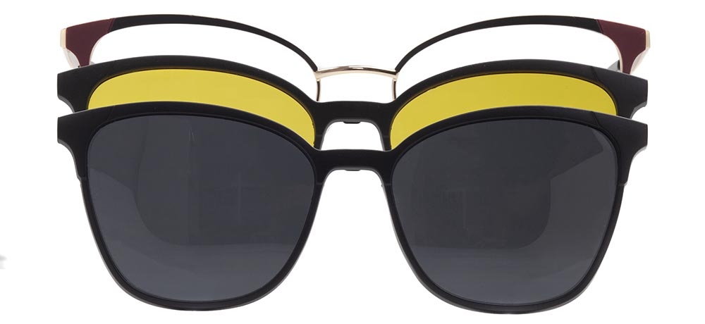 CARETTA CRTTA 7729-C.01 Clipon, Optik Genç Kadın Çekik Çerçeveli Metal - 1