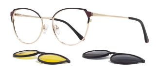 CARETTA CRTTA 7730-C.01 Clipon, Optik Genç Kadın Çekik Çerçeveli Metal - CARETTA (1)