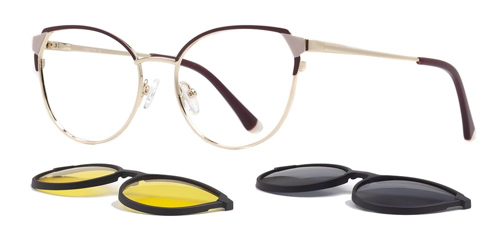 CARETTA CRTTA 7730-C.02 Clipon, Optik Genç Kadın Oval Çerçeveli Metal - 2