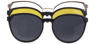 CARETTA CRTTA 7730-C.04 Clipon, Optik Genç Kadın Oval Çerçeveli Metal 