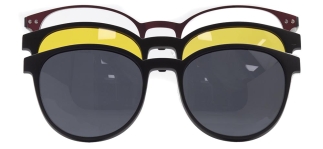 CARETTA CRTTA 7732-C.03 Clipon,Optik Genç Erkek,Kadın,Unisex Oval Çerçeveli Metal 