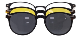 CARETTA CRTTA 7735-C.01 Clipon, Optik Genç Erkek,Kadın,Unisex Oval Çerçeveli Metal 