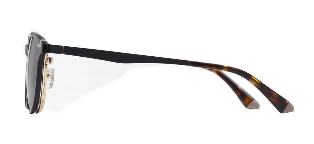 CARETTA CRTTA 7735-C.01 Clipon, Optik Genç Erkek,Kadın,Unisex Oval Çerçeveli Metal - 3