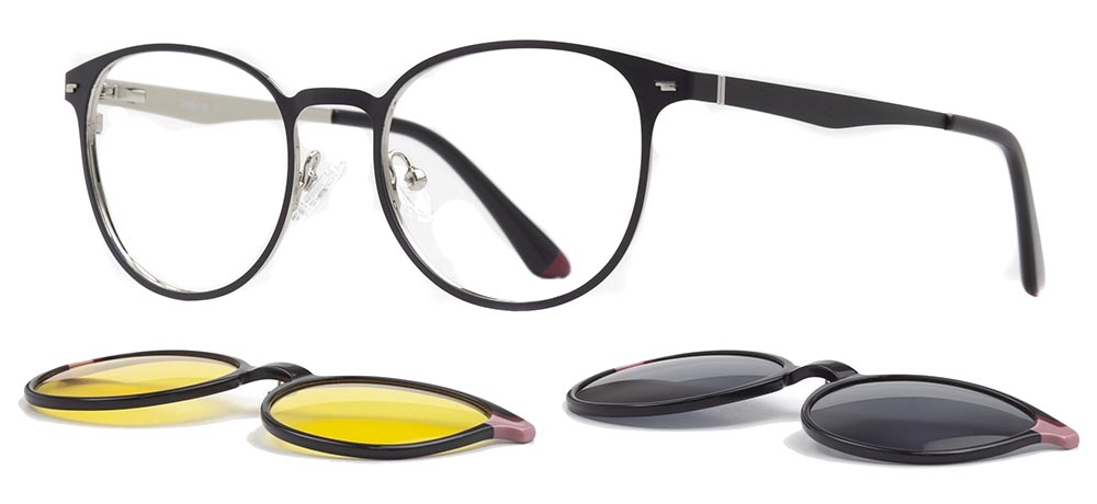 CARETTA CRTTA 7735-C.02 Clipon, Optik Genç Kadın Oval Çerçeveli Metal - 2