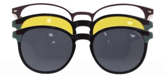 CARETTA CRTTA 7735-C.04 Clipon, Optik Genç Erkek,Kadın,Unisex Oval Çerçeveli Metal 