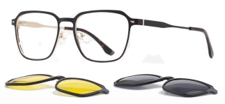 CARETTA CRTTA 7736-C.01 Clipon, Optik Genç Erkek,Kadın,Unisex Köşeli Çerçeveli Metal - CARETTA (1)