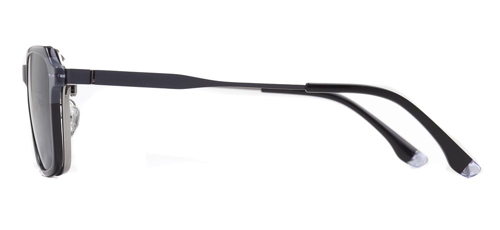 CARETTA CRTTA 7736-C.04 Clipon, Optik Genç Erkek,Kadın,Unisex Köşeli Çerçeveli Metal - 3