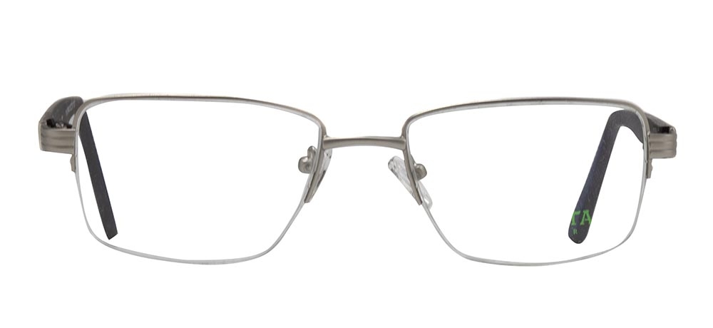 CARETTA CRTTA 7840-C.M01 Optik Genç,Yetişkin Erkek Köşeli Yarım Çerçeveli Metal - 1