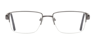 CARETTA CRTTA 7840-C.M02 Optik Genç,Yetişkin Erkek Köşeli Yarım Çerçeveli Metal 