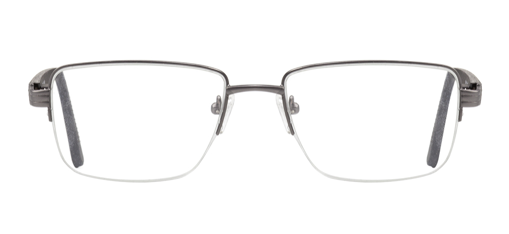 CARETTA CRTTA 7840-C.M02 Optik Genç,Yetişkin Erkek Köşeli Yarım Çerçeveli Metal - 1