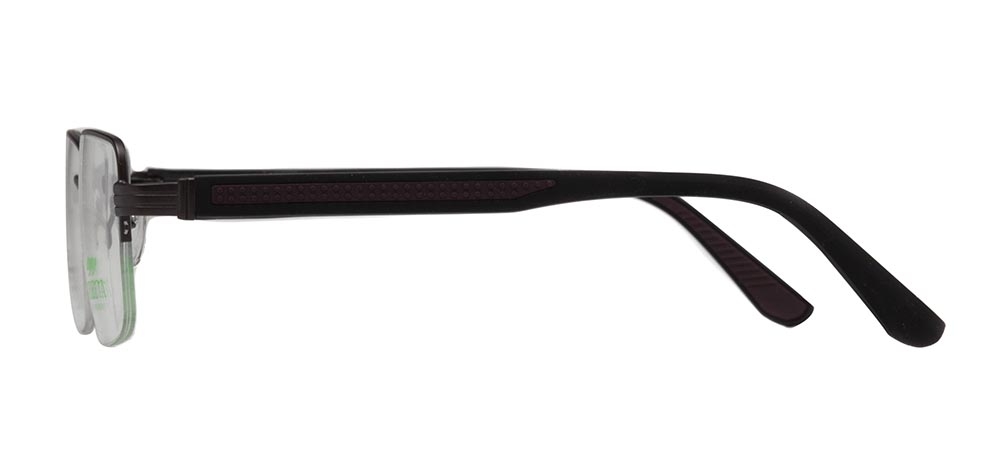 CARETTA CRTTA 7840-C.M119 Optik Genç,Yetişkin Erkek Köşeli Yarım Çerçeveli Metal - 3