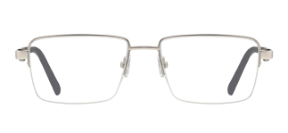 CARETTA CRTTA 7841-C.M01 Optik Genç,Yetişkin Erkek Köşeli Yarım Çerçeveli Metal 