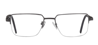 CARETTA CRTTA 7842-C.M02 Optik Genç,Yetişkin Erkek Köşeli Yarım Çerçeveli Metal 