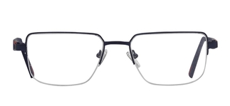 CARETTA CRTTA 7842-C.M118 Optik Genç,Yetişkin Erkek Köşeli Yarım Çerçeveli Metal 