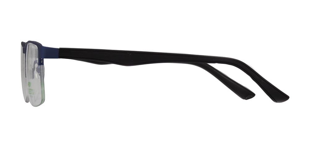 CARETTA CRTTA 7842-C.M119 Optik Genç,Yetişkin Erkek Köşeli Yarım Çerçeveli Metal - 3