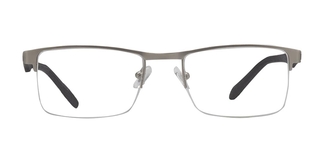 CARETTA CRTTA 7850-C.M01 Optik Genç,Yetişkin Erkek Köşeli Yarım Çerçeveli Metal 
