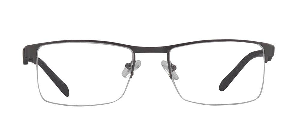 CARETTA CRTTA 7850-C.M02 Optik Genç,Yetişkin Erkek Köşeli Yarım Çerçeveli Metal - 1