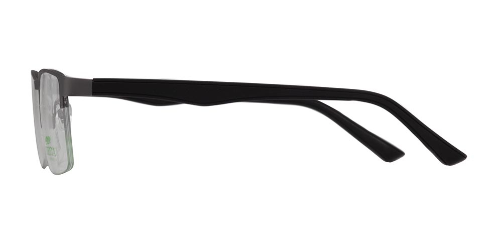 CARETTA CRTTA 7850-C.M02 Optik Genç,Yetişkin Erkek Köşeli Yarım Çerçeveli Metal - 3