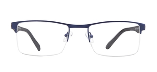 CARETTA CRTTA 7850-C.M118 Optik Genç,Yetişkin Erkek Köşeli Yarım Çerçeveli Metal 