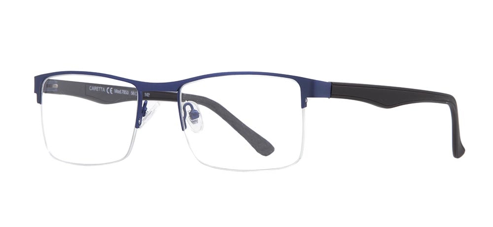 CARETTA CRTTA 7850-C.M118 Optik Genç,Yetişkin Erkek Köşeli Yarım Çerçeveli Metal - 2