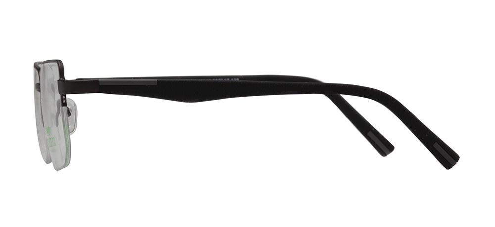 CARETTA CRTTA 7850-C.M119 Optik Genç,Yetişkin Erkek Köşeli Yarım Çerçeveli Metal - 3