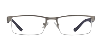 CARETTA CRTTA 7851-C.M01 Optik Genç,Yetişkin Erkek Köşeli Yarım Çerçeveli Metal 