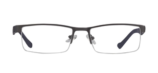 CARETTA CRTTA 7851-C.M02 Optik Genç,Yetişkin Erkek Köşeli Yarım Çerçeveli Metal 