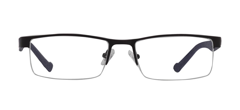 CARETTA CRTTA 7851-C.M06 Optik Genç,Yetişkin Erkek Köşeli Yarım Çerçeveli Metal - 1