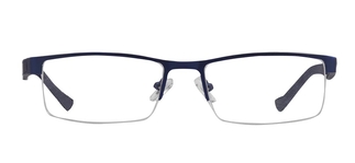 CARETTA CRTTA 7851-C.M118 Optik Genç,Yetişkin Erkek Köşeli Yarım Çerçeveli Metal 
