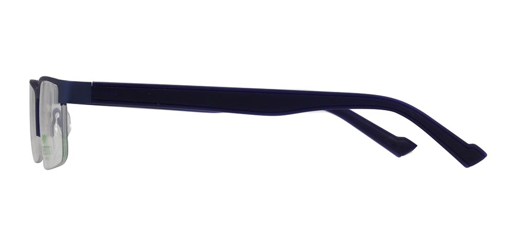 CARETTA CRTTA 7851-C.M118 Optik Genç,Yetişkin Erkek Köşeli Yarım Çerçeveli Metal - 3