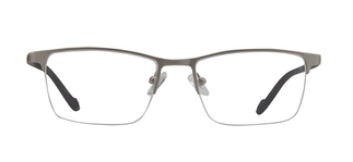 CARETTA CRTTA 7852-C.M01 Optik Genç,Yetişkin Erkek Köşeli Yarım Çerçeveli Metal 