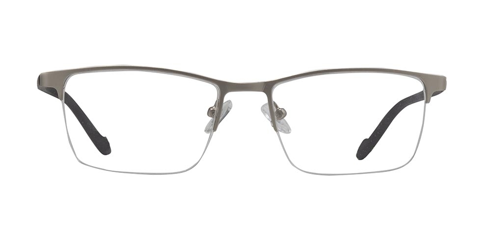 CARETTA CRTTA 7852-C.M01 Optik Genç,Yetişkin Erkek Köşeli Yarım Çerçeveli Metal - 1