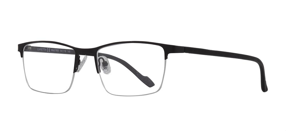 CARETTA CRTTA 7852-C.M06 Optik Genç,Yetişkin Erkek Köşeli Yarım Çerçeveli Metal - 2