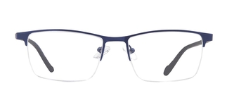 CARETTA CRTTA 7852-C.M118 Optik Genç,Yetişkin Erkek Köşeli Yarım Çerçeveli Metal 