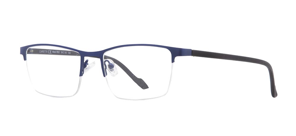 CARETTA CRTTA 7852-C.M118 Optik Genç,Yetişkin Erkek Köşeli Yarım Çerçeveli Metal - 2
