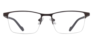 CARETTA CRTTA 7852-C.M119 Optik Genç,Yetişkin Erkek Köşeli Yarım Çerçeveli Metal 