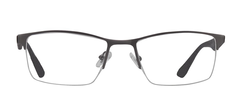 CARETTA CRTTA 7853-C.M02 Optik Genç,Yetişkin Erkek Köşeli Yarım Çerçeveli Metal - 1