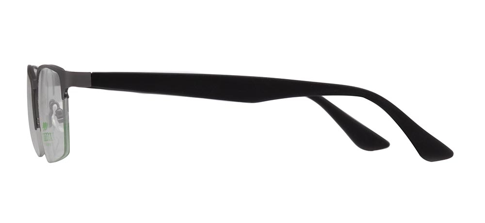 CARETTA CRTTA 7853-C.M02 Optik Genç,Yetişkin Erkek Köşeli Yarım Çerçeveli Metal - 3