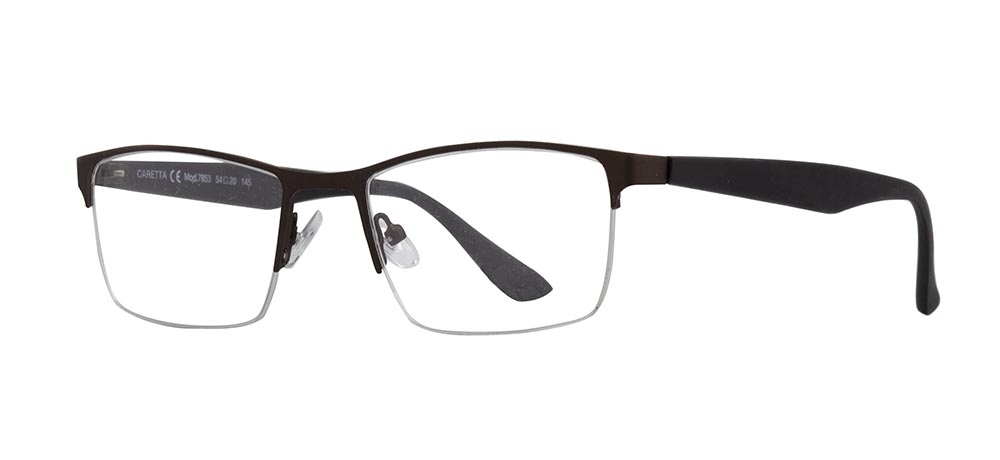 CARETTA CRTTA 7853-C.M119 Optik Genç,Yetişkin Erkek Köşeli Yarım Çerçeveli Metal - 2