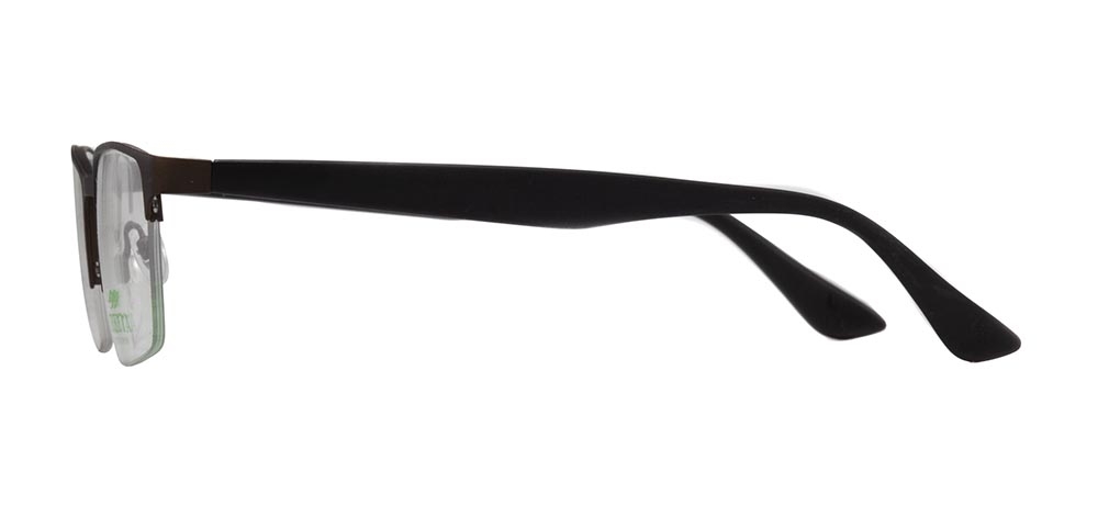 CARETTA CRTTA 7853-C.M119 Optik Genç,Yetişkin Erkek Köşeli Yarım Çerçeveli Metal - 3